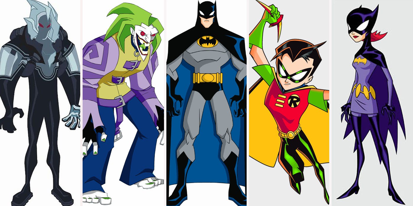 Cartoon network dc. Фрэнсис грей Бэтмен 2004. Бэтмен 2004 злодеи. Бэтмен 2004 герои.