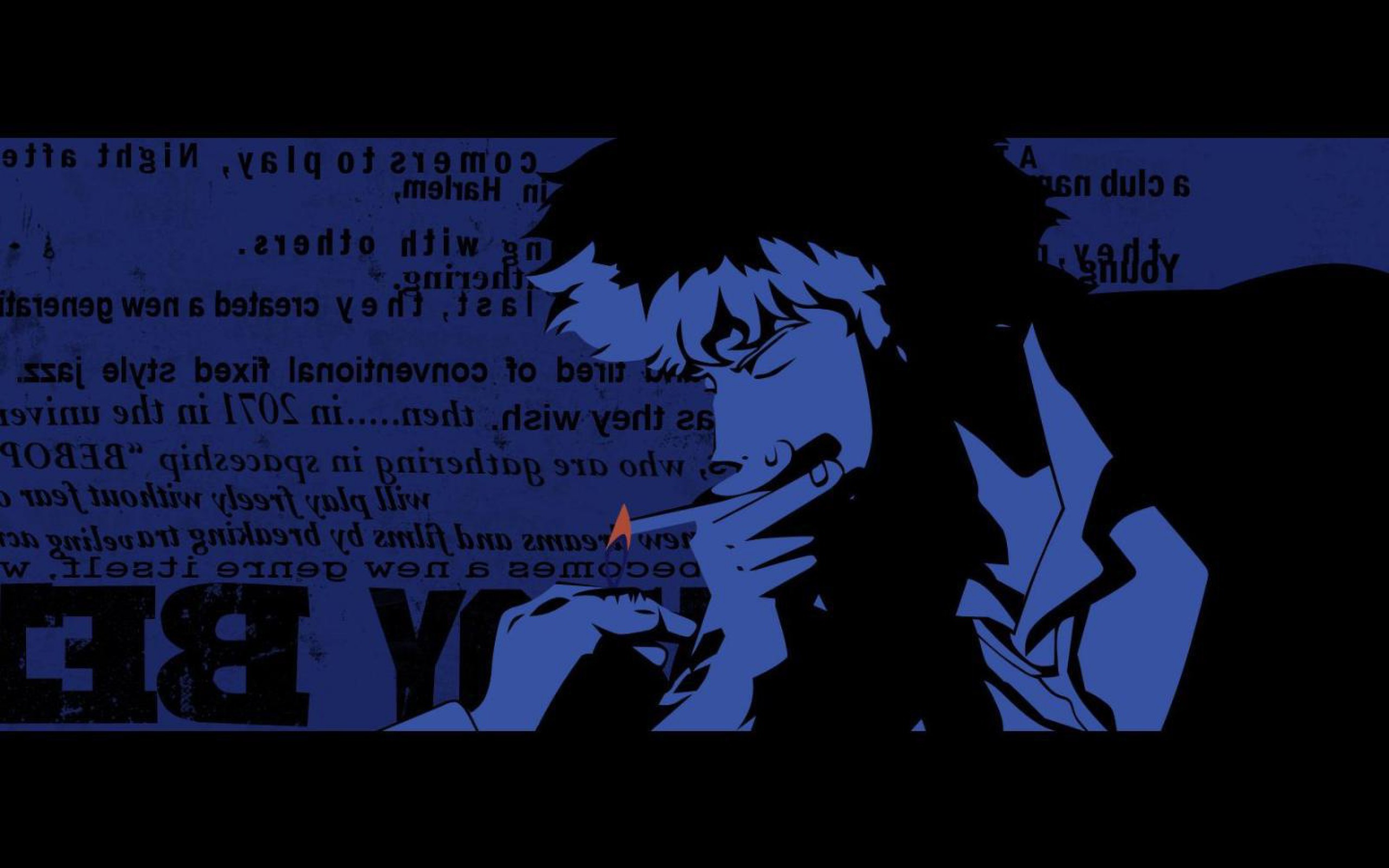 Anime cowboy bebop smoking wallpaper